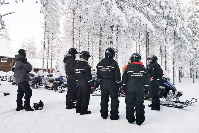 1-Hour Snowmobile Safari Experience - License checks and the safety briefing