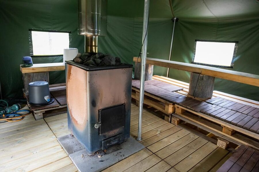 Arctic Tent Sauna Experience with Ice Swimming - Arriving at Rahajärvi camp near Lake Inari