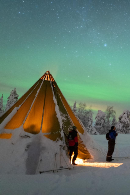Auroras Northern Lights in Saariselka - Leaving Saariselka for darker skies