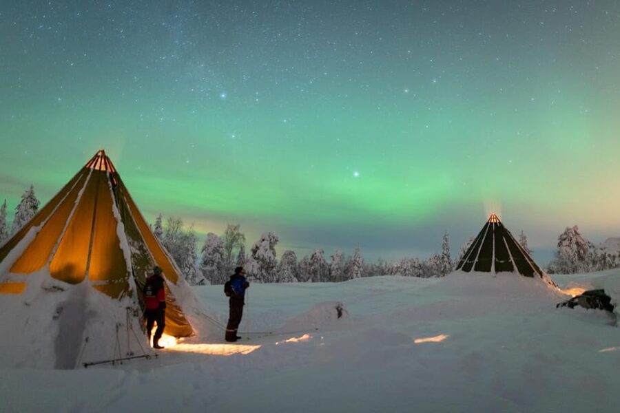 Auroras Northern Lights in Saariselka - Stories, stars, and Lappish traditions