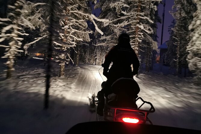 Evening Snowmobile Safari in Rovaniemi - Driving or riding behind someone else