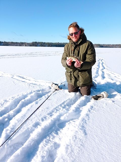 From Helsinki: Bodom Lake Ice Fishing with Food & Drinks - Meeting point, languages, and booking details