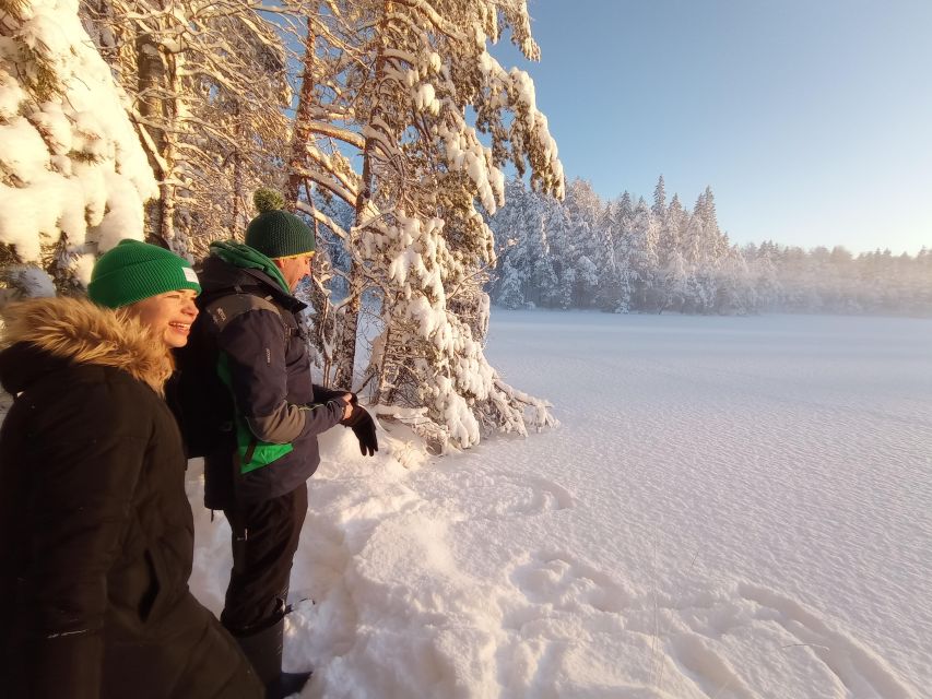 From Helsinki: Nuuksio National Park Hiking Tour with Food - Winter walks with snowshoes, ice, and glögi