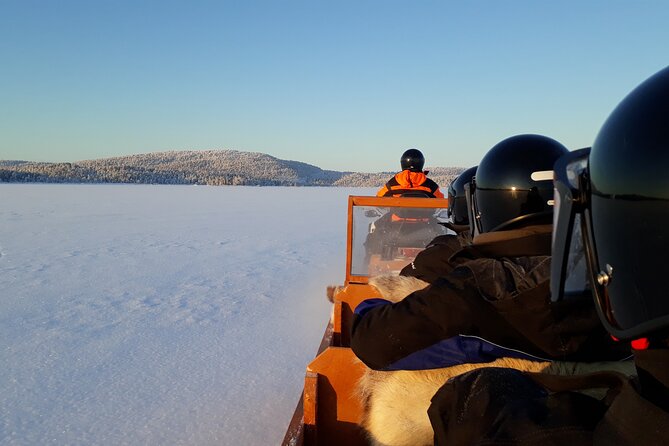 From Ivalo: Ice Fishing Safari to Lake Inari, reindeers & lunch - From Ivalo Safaris to the frozen lake