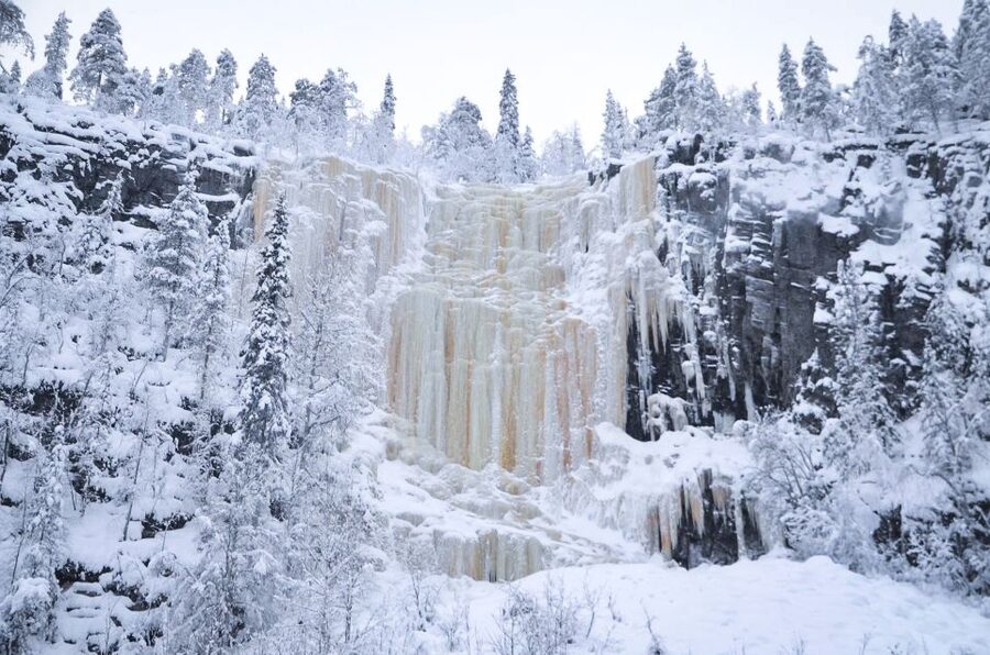 From Rovaniemi: Korouoma Canyon and Frozen Waterfalls Tour - A Finnish Campfire, Sausage, and Hot Chocolate