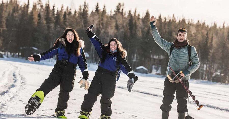 From Rovaniemi: Snowshoeing and Ice Fishing Tour - What the $135 price includes