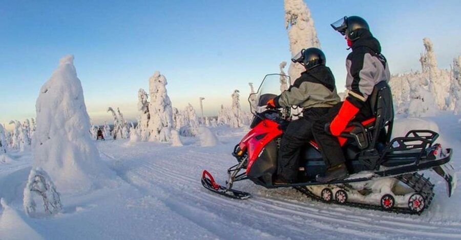 From Sirkka: Lapland Snowmobile Safari in Levi - The first miles through forest and open snow
