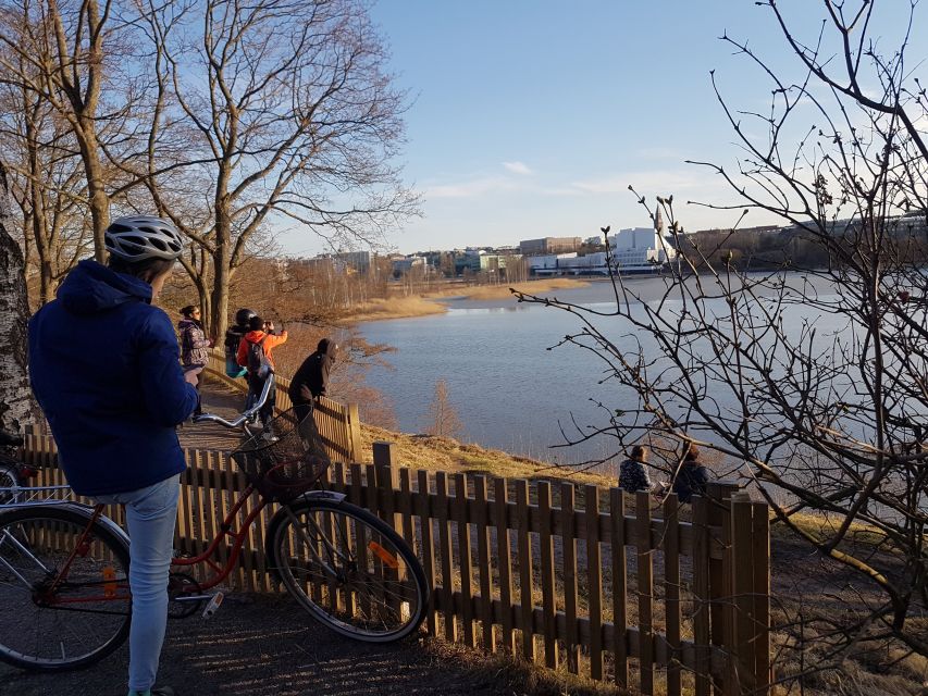 Helsinki: Bike or E-Bike Tour, BBQ, Sauna, Parks, and Forest - Cycling toward the sauna