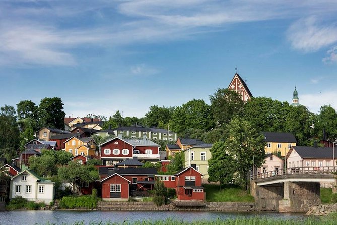 Helsinki Highlight and Porvoo Day Sightseeing Tour - The river, bridge, and famous red warehouses