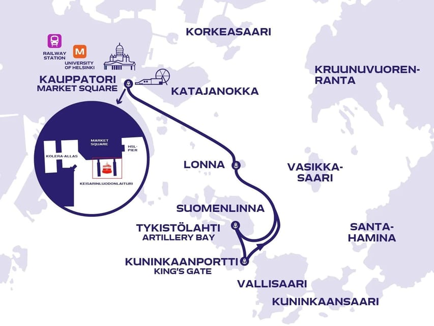 Helsinki: Suomenlinna and Lonna Hop-on Hop-off Cruise - Lonna for food and a shorter island stop
