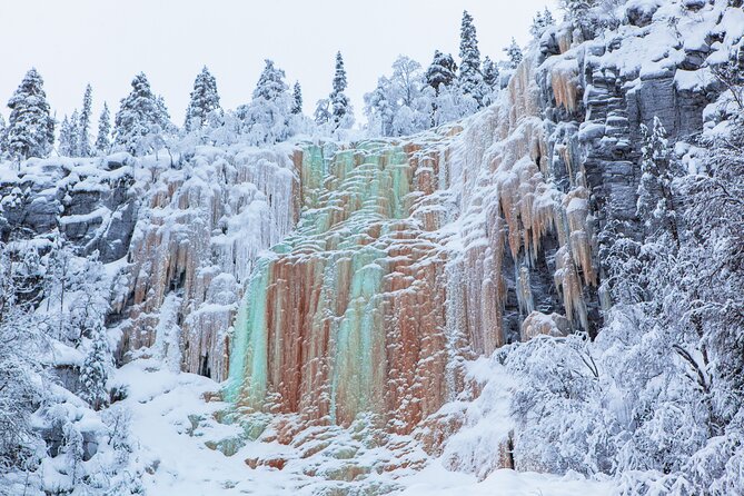 Hike to Frozen Waterfalls of Korouoma Including BBQ Lunch from Rovaniemi - The trail to Korouoma’s frozen waterfalls