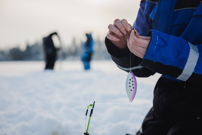 Ice Fishing and Snowmobile Safari Combo in Lapland - Riding from Rovaniemi into the frozen north