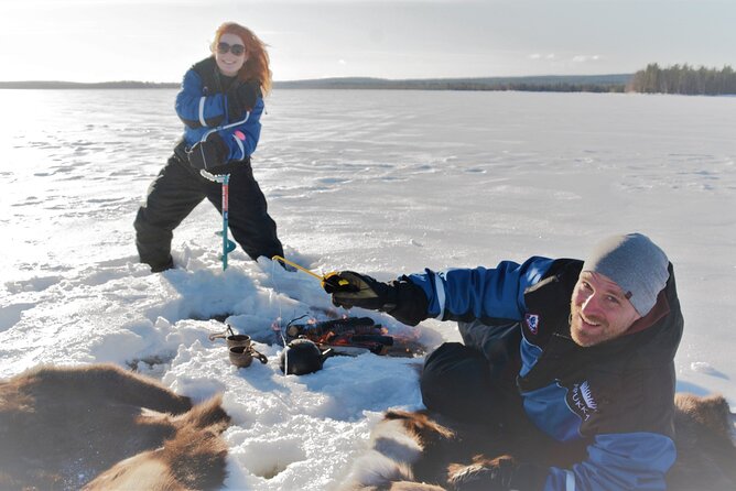 Ice Fishing Like a Finn, Apukka Adventures Rovaniemi - The ride to the frozen lake