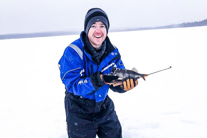Ice Fishing Trip in Rovaniemi - Fishing for perch, trout, and Arctic whitefish
