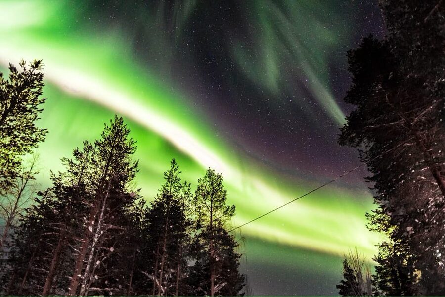 Inari: Northern Lights Hunt Snowmobile Safari - Learning to drive on the practice tracks