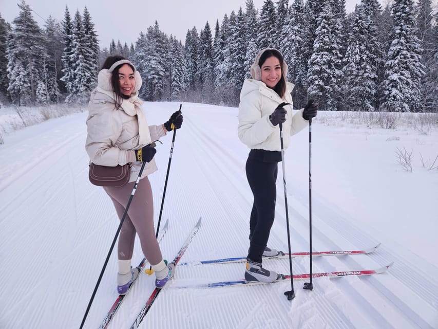 Kemi: Finnish Sight-Skiing Experience in Lapland - The first 15 minutes: fitting gear and learning to stay upright