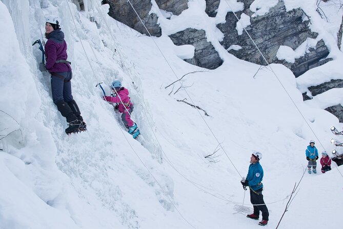 Kid’s Ice Climbing Adventure in Pyhä-Luosto, Finland - Real ice climbing at Tajukangas