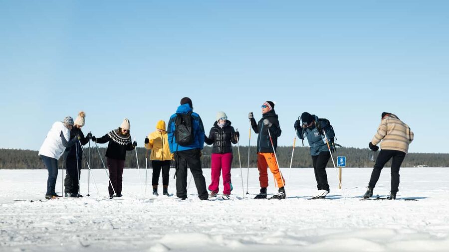 Kittilä: Lapland Levi Cross-country Skiing for Beginners - What happens in the first few minutes