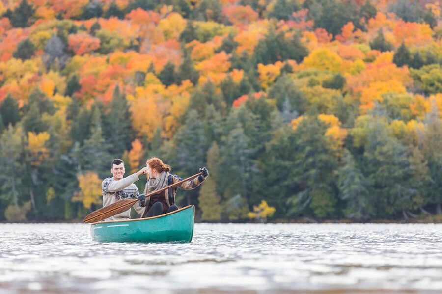 Lapland: Canoeing Trip with Reindeer and Husky Farm Tour - Getting close to the huskies