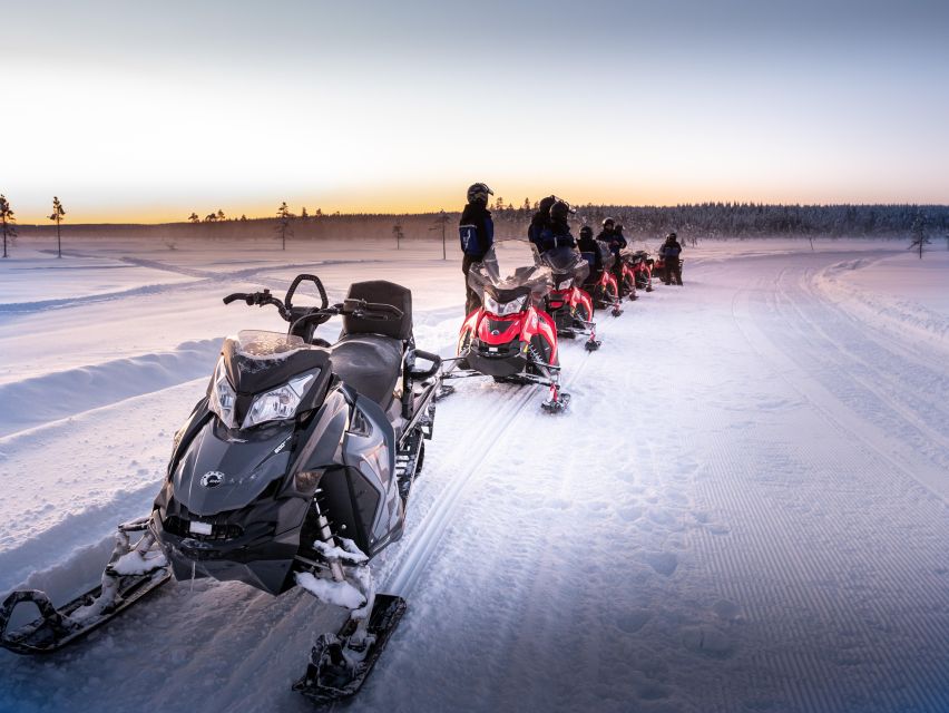 Levi: 3 Hour Snowmobile Safari Around Levi with Coffee Break - Taking the controls and sharing a snowmobile
