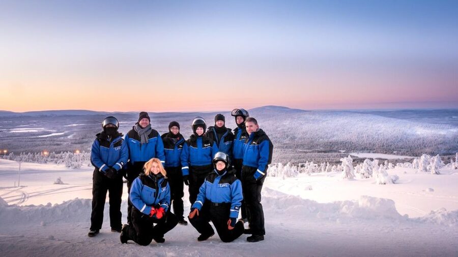 Levi: 4 Hour Snowmobile Safari to the Fells in Levi - Riding from Myllyjoentie 2 into the Arctic cold