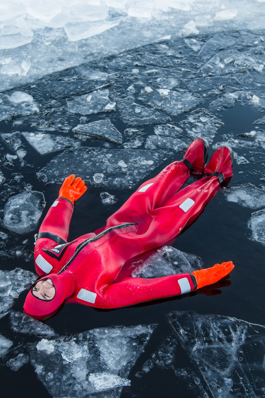Levi: Arctic Ice Floating Adventure - Getting ready in the Arctic suit