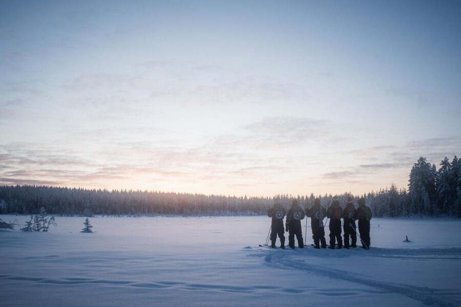 Levi: Backcountry Skiing Adventure - Making the fire stop count