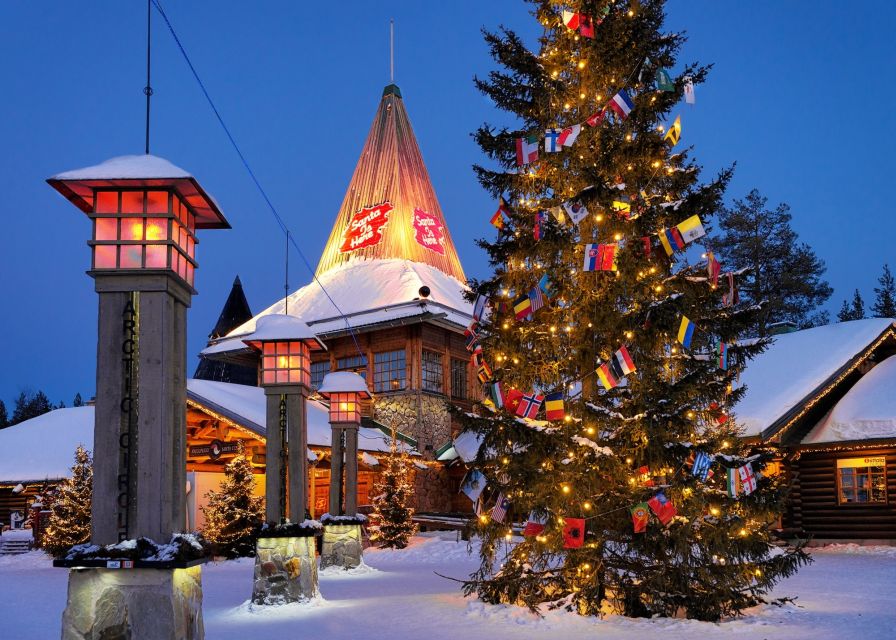 Levi: Day Trip to Santa Claus Village with Lunch - Entering Santa Claus Village and crossing the Arctic Circle