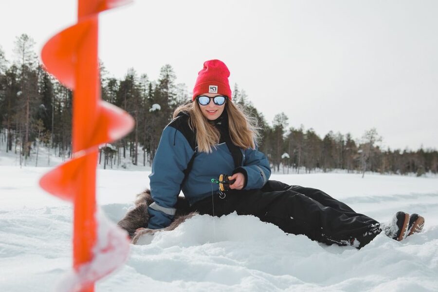 Levi: Finnish Ice Fishing Tour by Car - From Safartica’s Levi office to the frozen forest