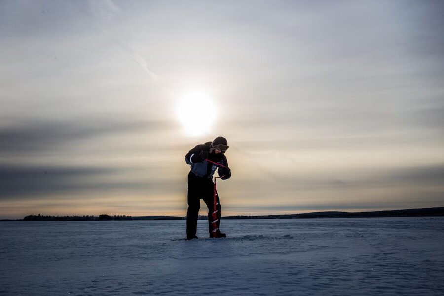 Levi: Ice Fishing on a Frozen Lake - What $92 includes, and what it does not