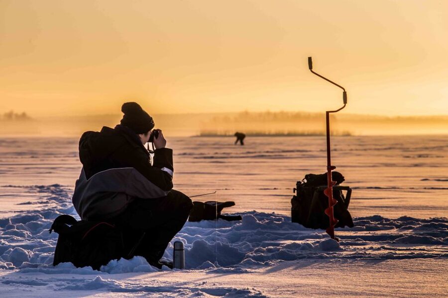 Levi: Ice Fishing on a Frozen Lake - Learning to fish below a meter of ice