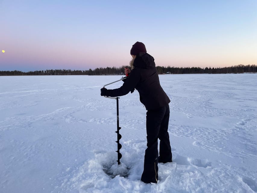 Levi: Ice Fishing Trip in a small group - The value of the $104 price