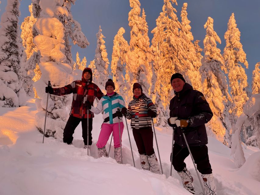 Levi: Lakeside forest snowshoeing - What snowshoes add to the experience