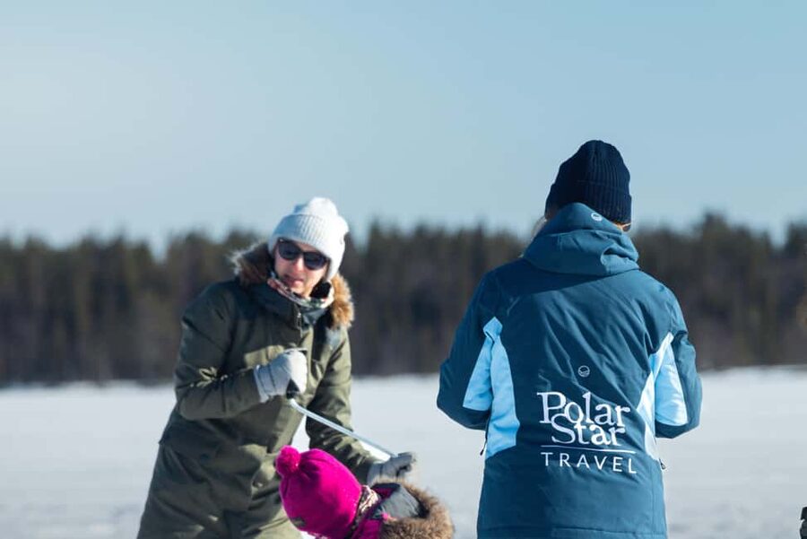 Levi Lapland: Arctic Ice-Fishing - Campfire warmth and a simple Arctic snack