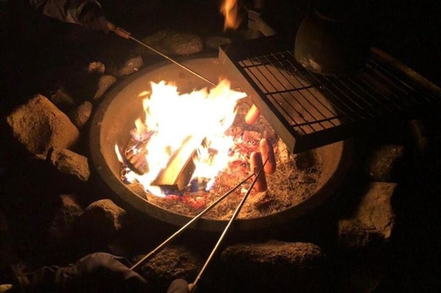 Levi: Northern Lights Hunt Including Campfire Snacks - Reaching the lake and the laavu