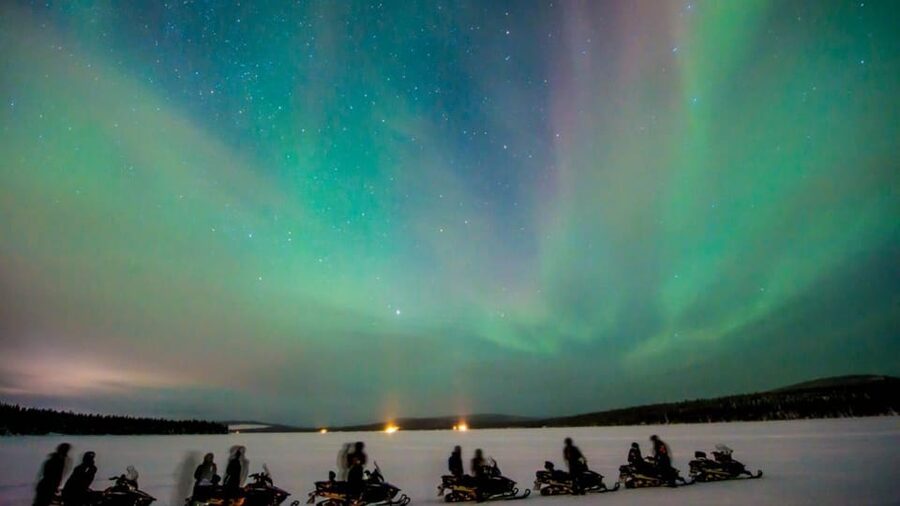Levi: Northern Lights Snowmobile Safari and Campfire Picnic - Warm clothing and practical comfort
