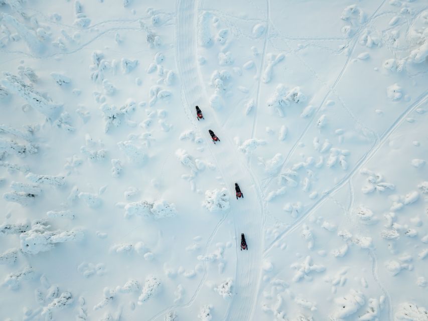 Levi: Snowmobile Safari for Adults - Learning the controls before the forest