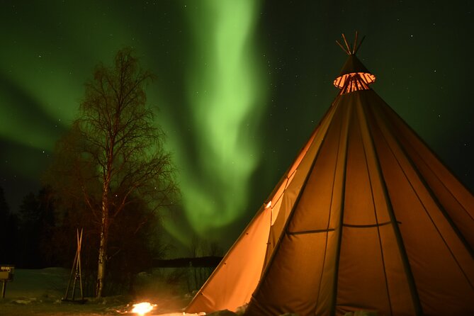 Night Snowmobile Safari, Rovaniemi - Leaving Rovaniemi for the Apukka night
