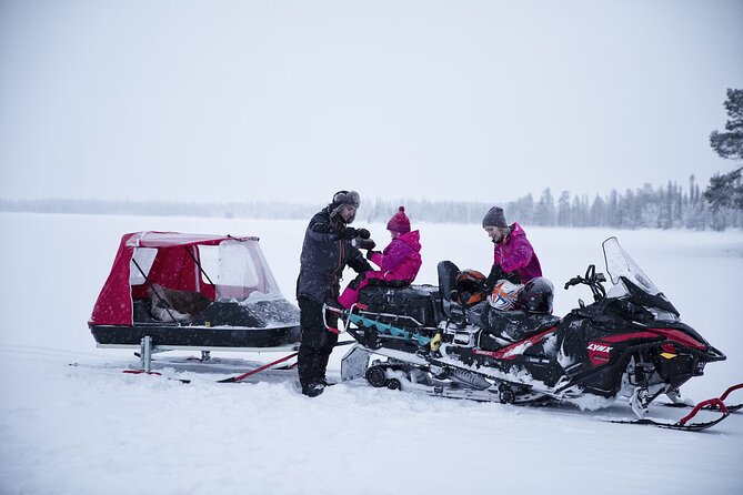 Northern Lights Snowmobile Sledge Ride in Rovaniemi - A gentle way to enter Lapland’s winter