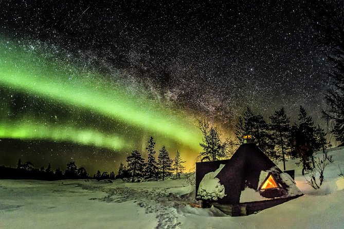 Northern Lights Snowmobile Sleigh Ride - Campfire food, warm drinks, and the wait for the aurora