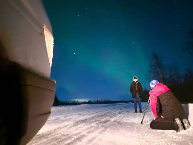 Oulu: Starguaranteed Northern Lights Mobile Chase - What the photo stops really offer