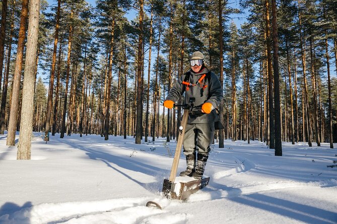 Private Driving Snow Scooters Experience in Finland - The frozen Lake Saimaa section
