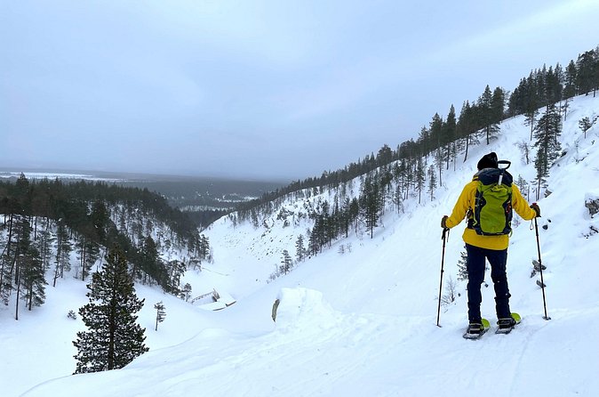 Private Snowshoeing Tour In Pyhätunturi With A Local Guide - Looking for animal tracks in the snow