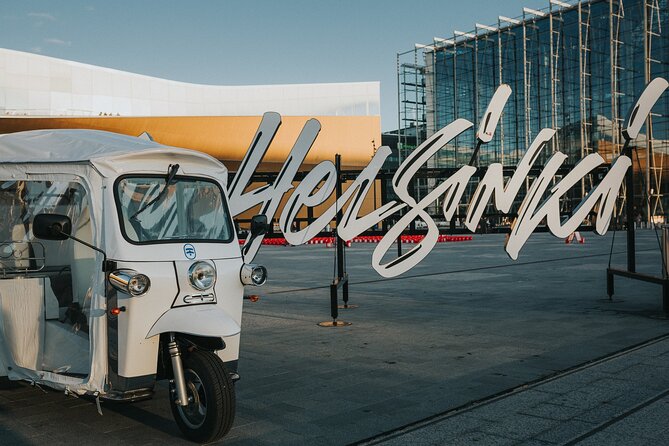 Private TukTuk guided Tour in Helsinki 2,5 hrs - Railway Station, Olympic Stadium, and the city between sights