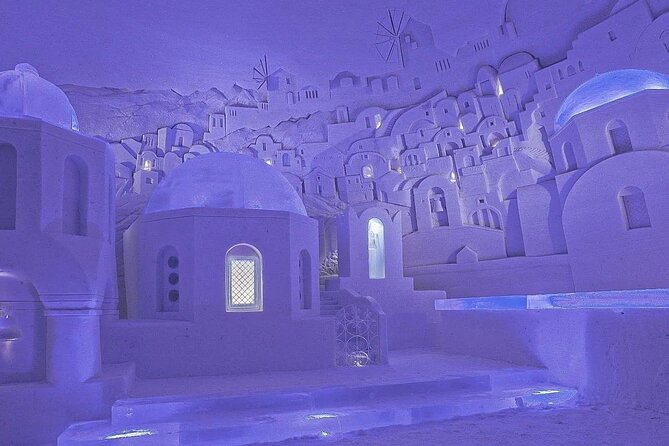 Private: Visit Snow Village Ice Exhibition - Ice bar, movie theater, and the famous slide