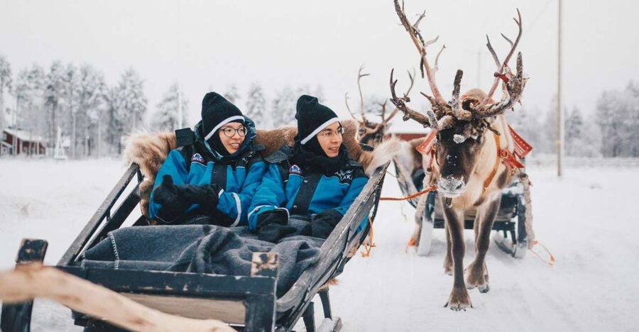 Rovaniemi: Apukka Reindeer Journey - The 2 to 3 kilometer sleigh ride