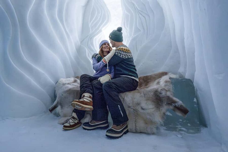 Rovaniemi: Arctic Snow Hotel Tour - Sitting on ice at the restaurant and bar