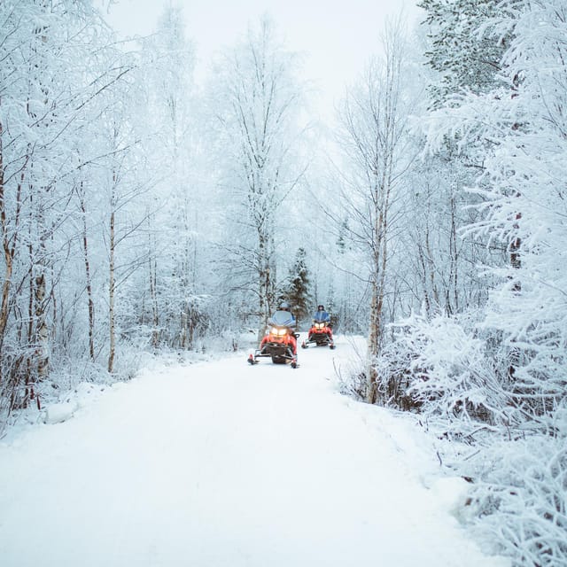 Rovaniemi: Early Winter 2 Hour Snowmobile Safari - From Rovaniemi or Santa Claus Village to Apukka