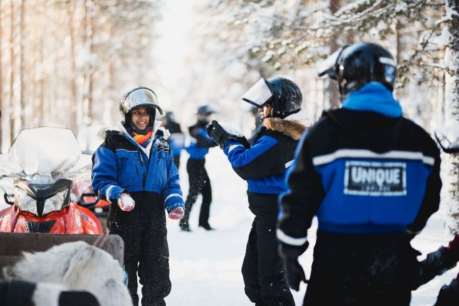 Rovaniemi: Easy Snowmobile Safari - How the small group affects the experience