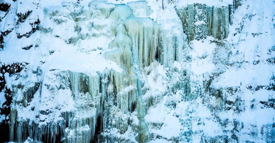Rovaniemi: Frozen Waterfalls of Korouoma Canyon & Pro Photos - Three frozen waterfalls and the canyon views